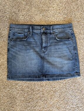 Express Denim Mini Skirt